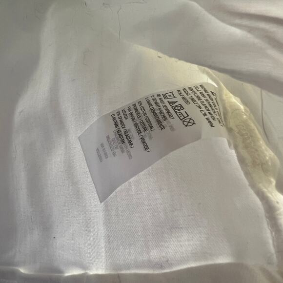 Susan Graver Stretch Denim Size Large White Button-Front Jean Jacket - Picture 5 of 10